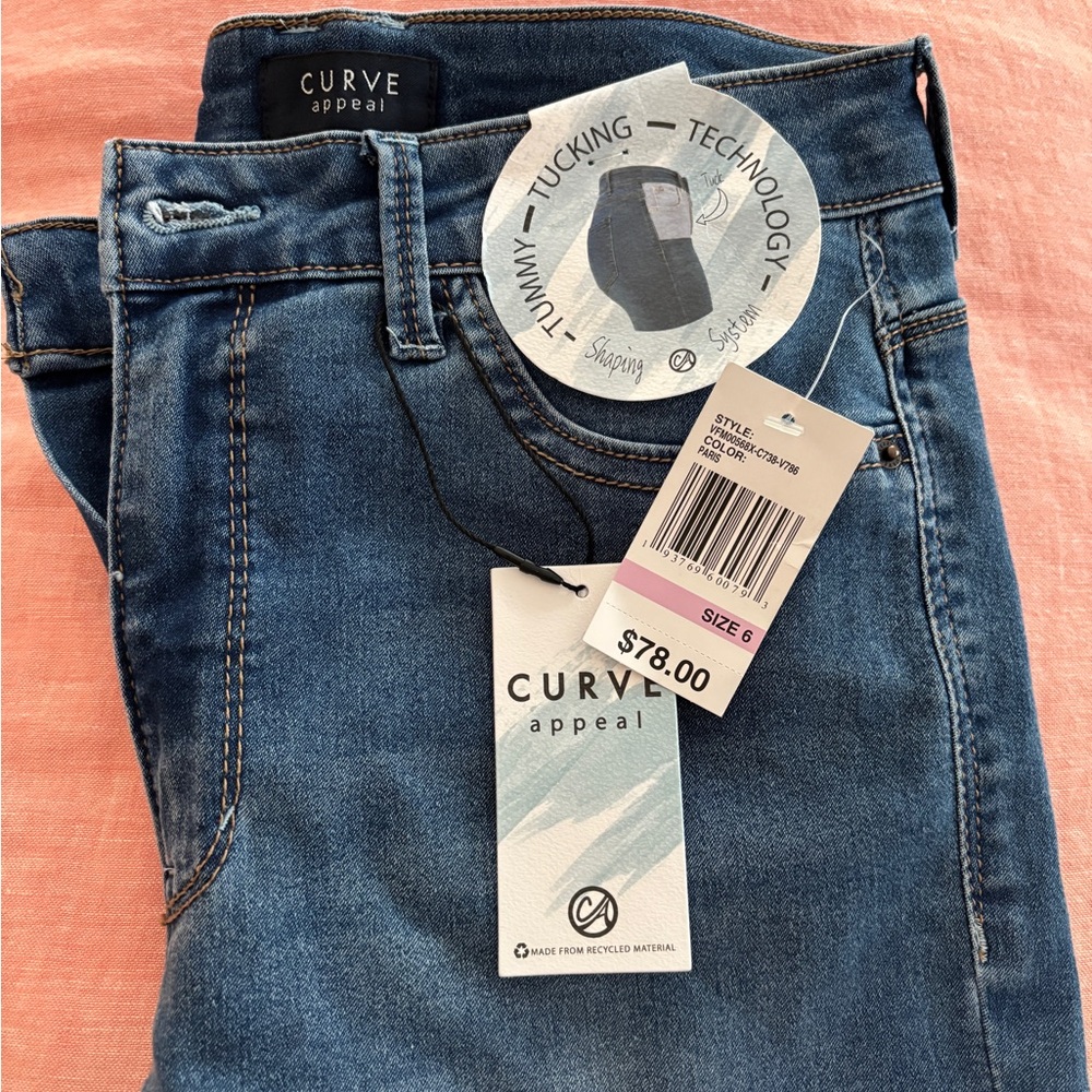 Curve Appeal Women's Classic Blue Skinny Jeans
